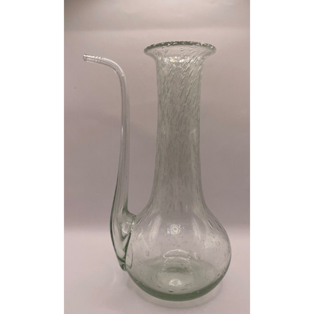 Handblown La Verrerie de Biot Arlequin France Bubbles Art Glass Signed